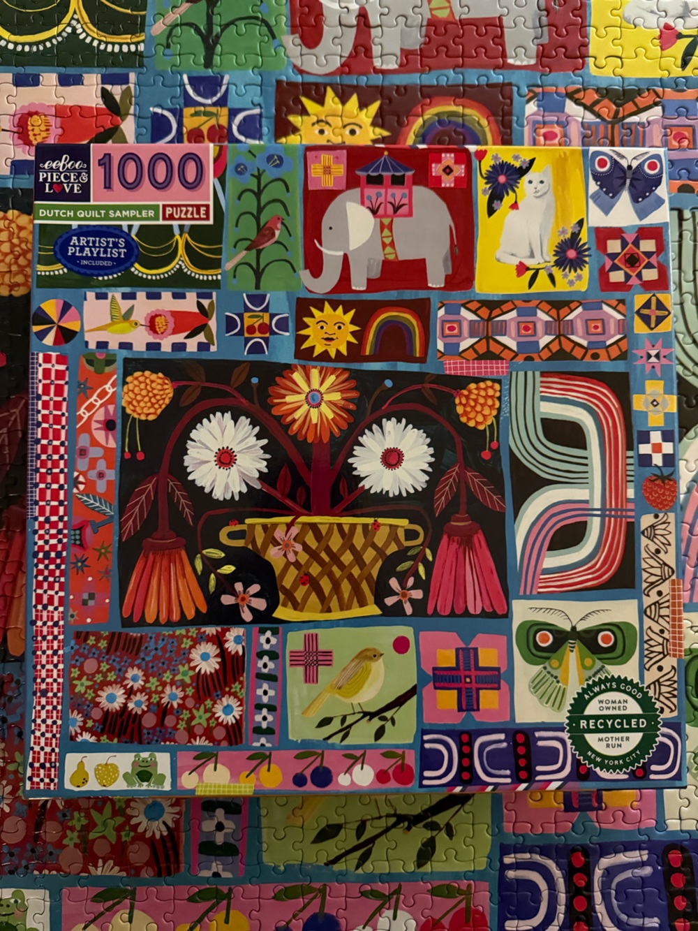 Eeboo Puzzle Dutch Quilt Sampler